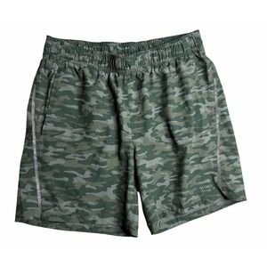 Skora Qwickdry Camo Running Shorts Men's Large Green Camouflage Athletic